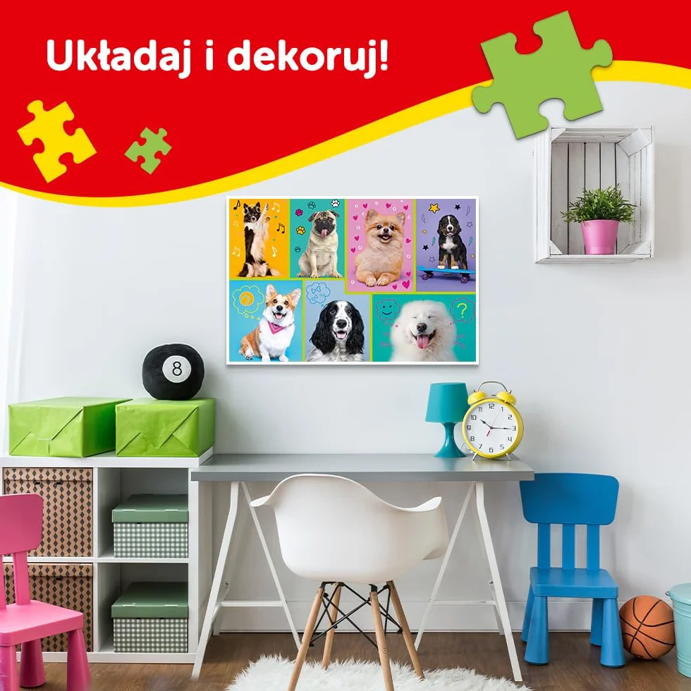 Trefl Puzzle 160 Elementów Ciężarówka w Trasie Kolorowe dla Dzieci od 6 lat