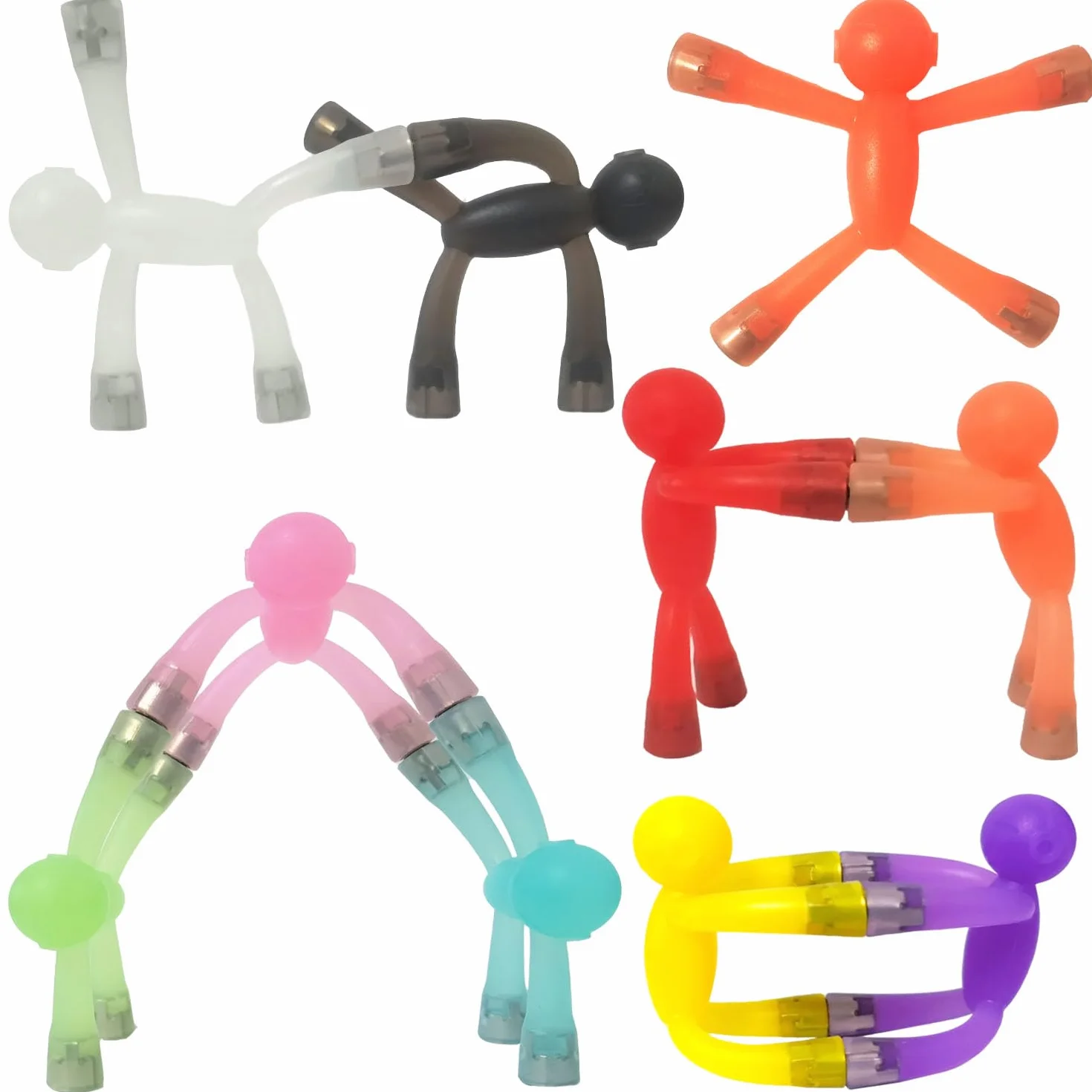 JRD&BS WINL Mini magnetyczne figurki zabawki dla dziecka, magnesy do zabawy, magnesy na lodówkę, podróżne, 10 sztuk