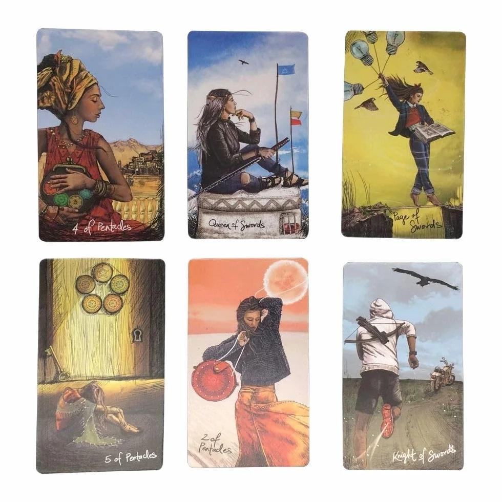 The Light Seer's Tarot – 78 kart tarota do wróżenia losu, angielskie gry karciane na imprezy, karty tarota, odpowiednie dla początkujących i doświadczonych graczy, tajemniczy prezent dla przyjaciela