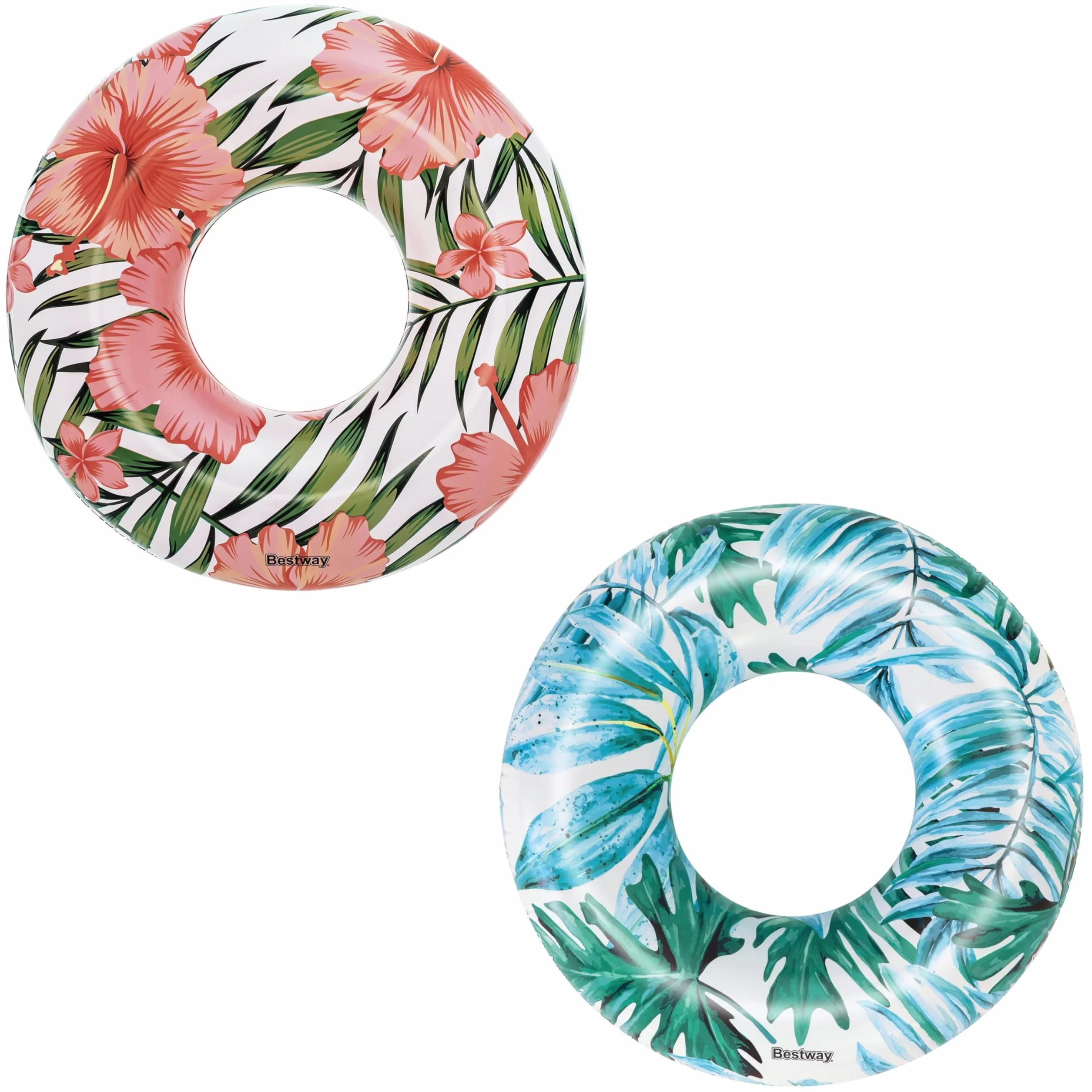 Bestway 1036237Xxx21 Φ47"/Φ1.19M Tropical Palms Swim Ring