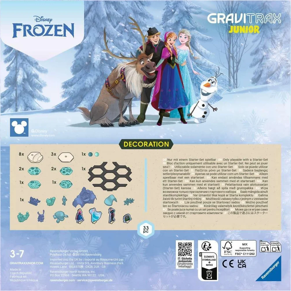 Ravensburger GraviTrax Zestaw Uzupełniający Kraina Lodu