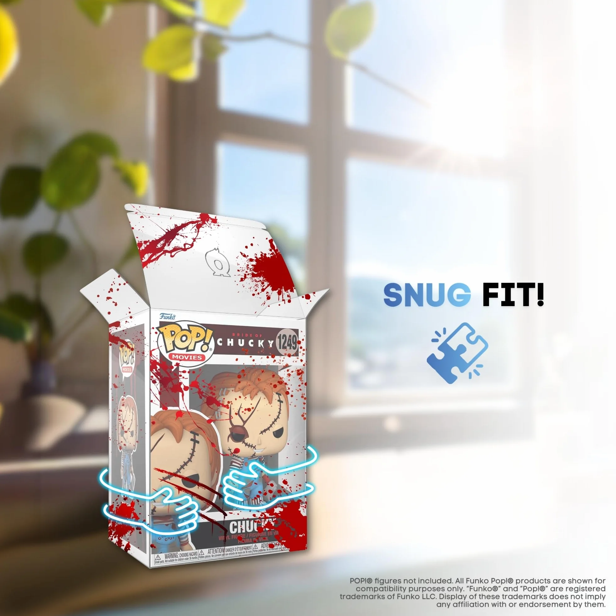 Zestaw 5 Krwawych Ochraniaczy na Funko Pop 4" – Etui Ochronne Funko Pop o Grubości 0,5 mm – Utrzymaj Swoją Kolekcję w Idealnym Stanie dzięki Folii Przeciwzarysowaniowej