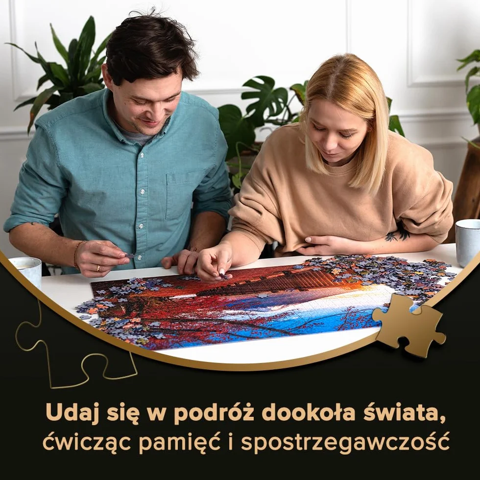 Trefl Premium Plus Quality - Puzzle Photo Odyssey: Widok na Gdańsk, Polska - 1000 Elementów, Niepowtarzalna Seria Fotograficzna, Idealne Dopasowanie Elementów, dla Dorosłych i Dzieci od 12 lat