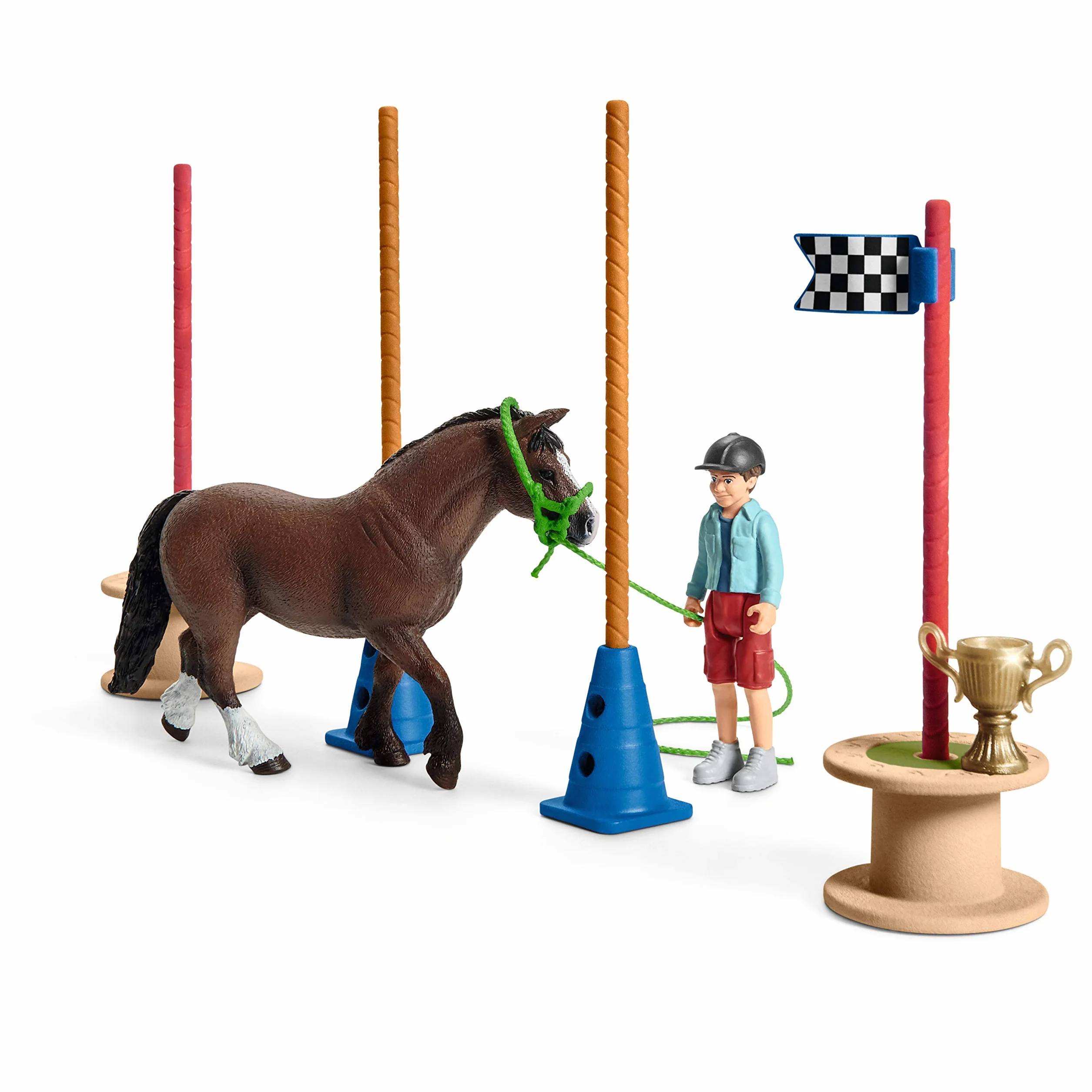 Schleich Slh42482 Wyścig Zręcznościowy Dla Kuców