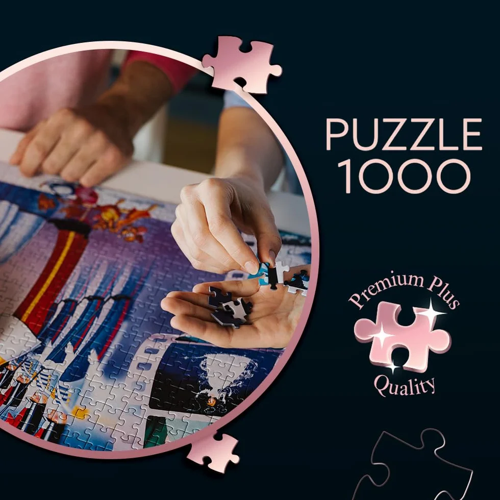 Trefl Premium Plus Quality - Puzzle Iconic Moments: Król Lew - 1000 Elementów, Seria Układanek z Ulubionymi Bohaterami, Idealne Dopasowanie Elementów, dla Dorosłych i Dzieci od 12 lat