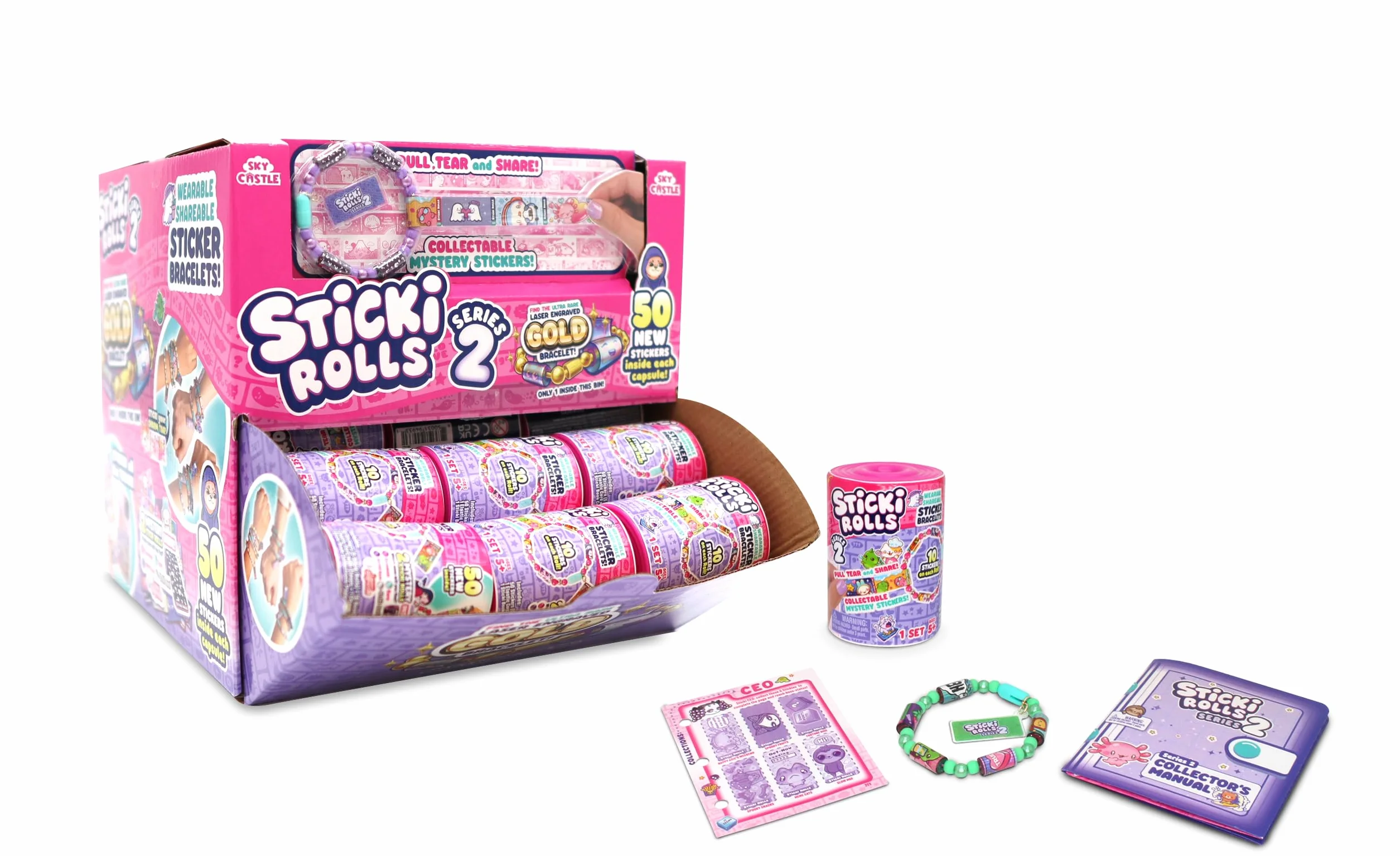 Sticki Rolls S2 Gravity Feed Sticki Band Capsule 24-częściowy zestaw