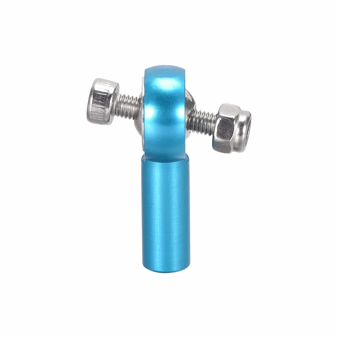 sourcing map 2 szt. M4/4 mm 26 mm drążek drążka kierowniczego przegub kulowy adapter niebieski do butów RC typu gąsienice