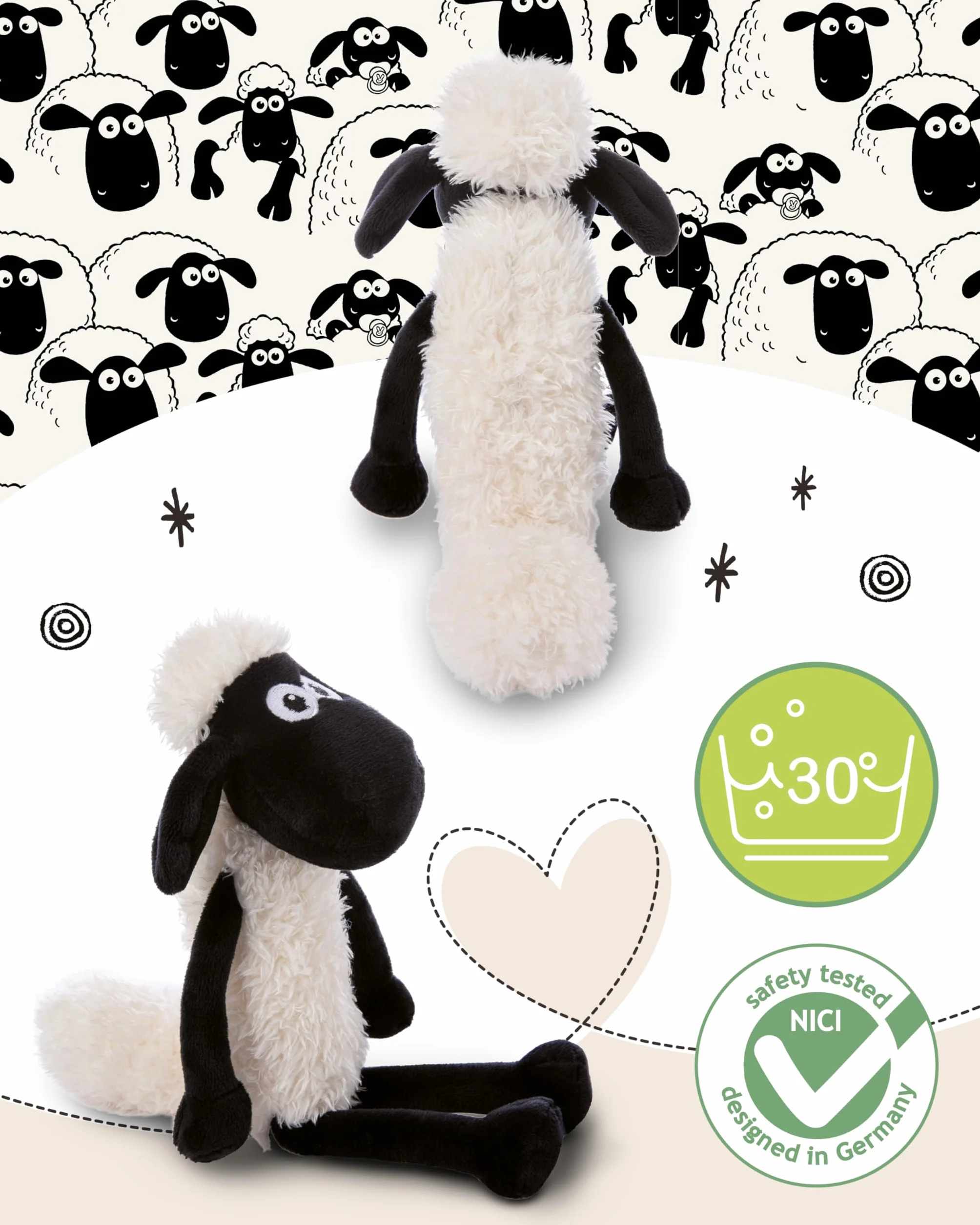 Pluszowa zabawka baranek Shaun biały