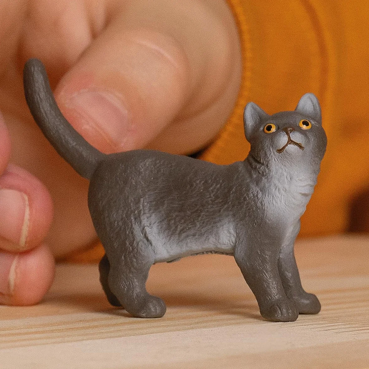 Schleich FARM WORLD Kot brytyjski krótkowłosy 13973 Figurka farma realistyczna zabawka od 3 lat 2 x 6 x 4 cm