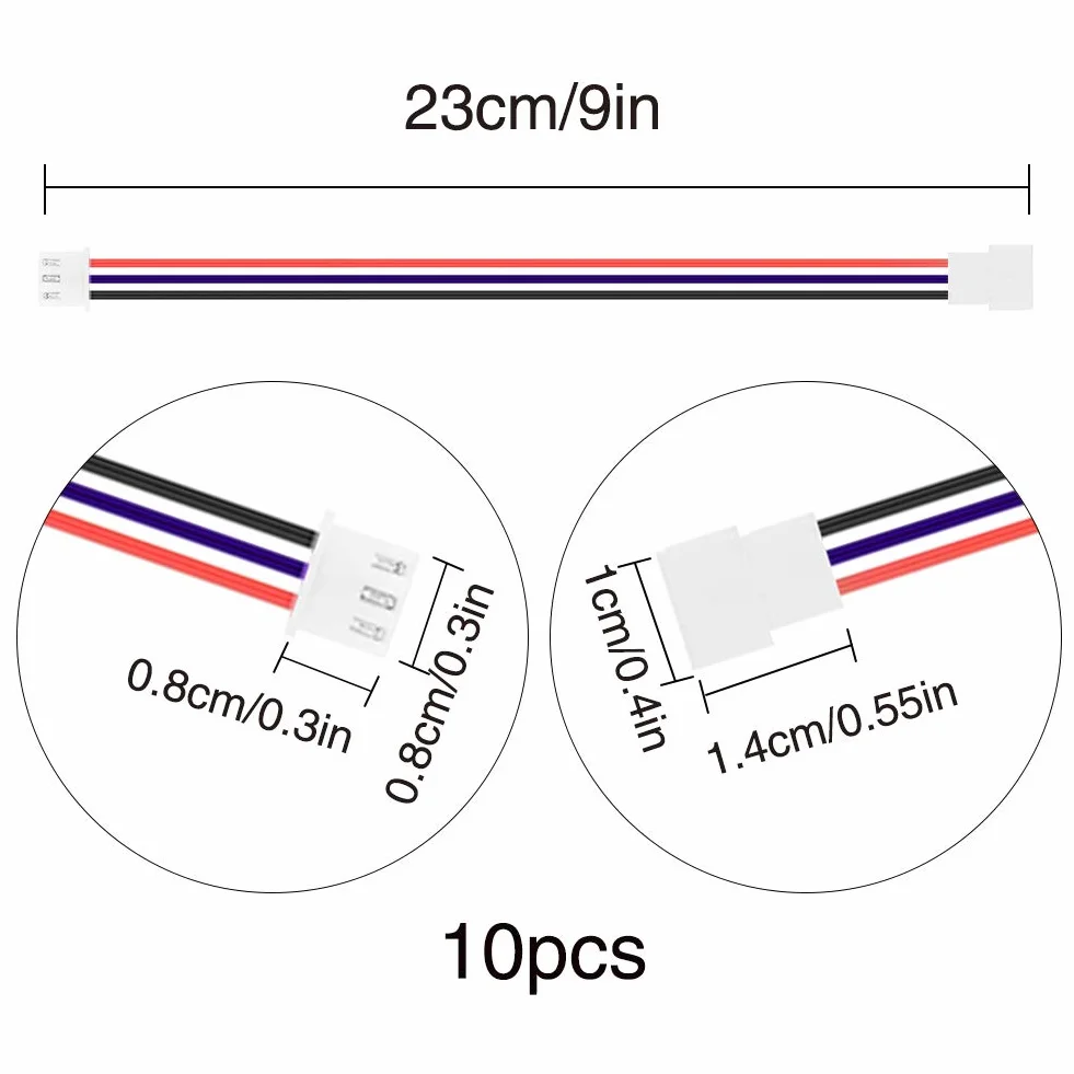 YIXISI 10 PCS JST-XH 2S LiPo Ładowarka do Balansu Baterii Przedłużacz Kabla, Złącze Wtykowe JST 220mm, Przedłużacz Kabla do Ładowania Balansu Adapter do Zdalnie Sterowanego Drona DIY
