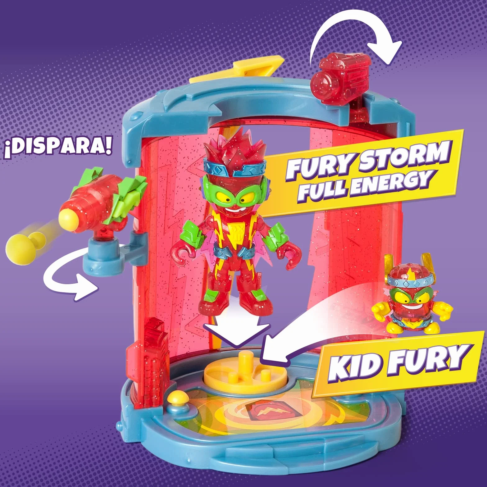 SUPERTHINGS Secret Base Fury Storm – Tajna baza Fury Storm. Zawiera jednego ekskluzywnego Kazoom Kida i jednego ekskluzywnego SuperThinga oraz wiele akcesoriów.