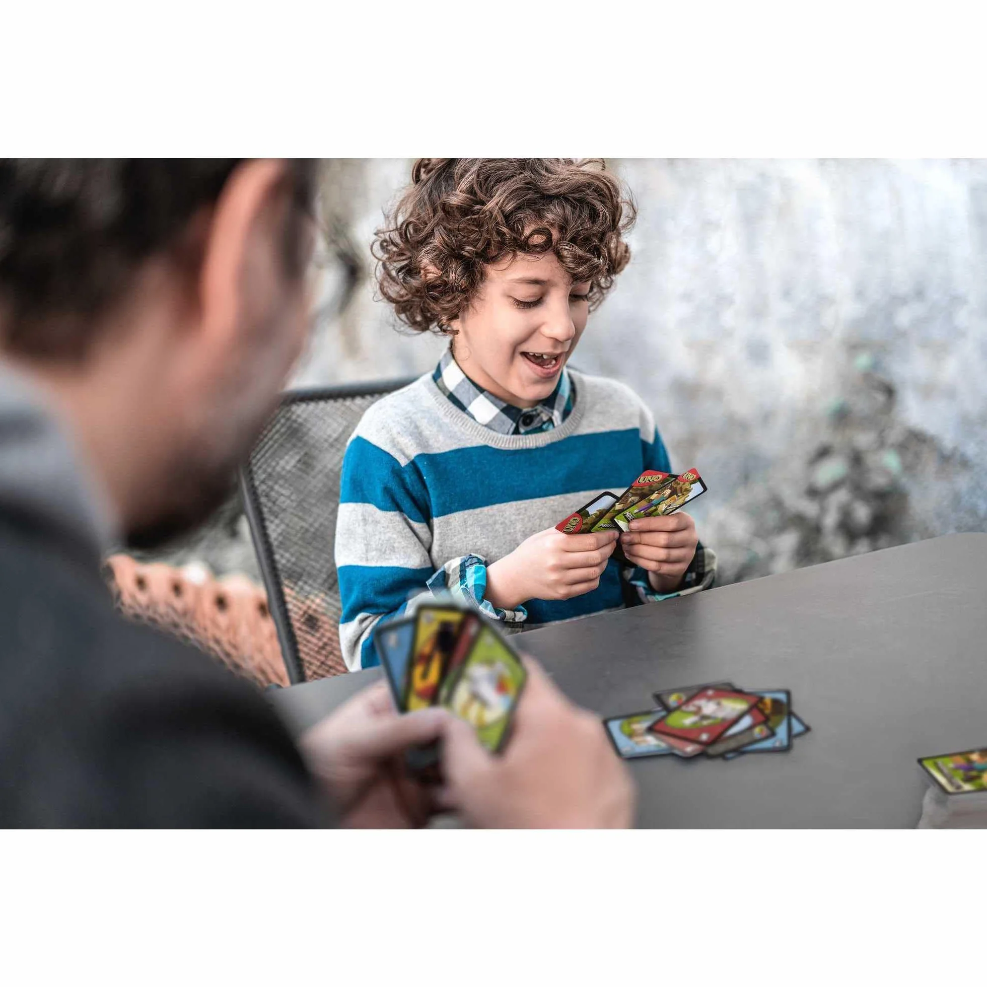 Mattel Games Specjalna wersja popularnej gry karcianej dla dzieci UNO Minecraft!, FPD61