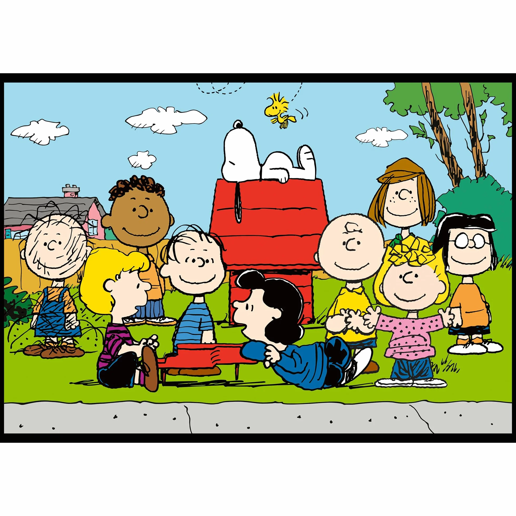 Trefl - Puzzle 4w1: Peanuts, Fistaszkowe przygody - 4 x 250 Elementów - Zestaw Czterech Układanek dla Nastolatków