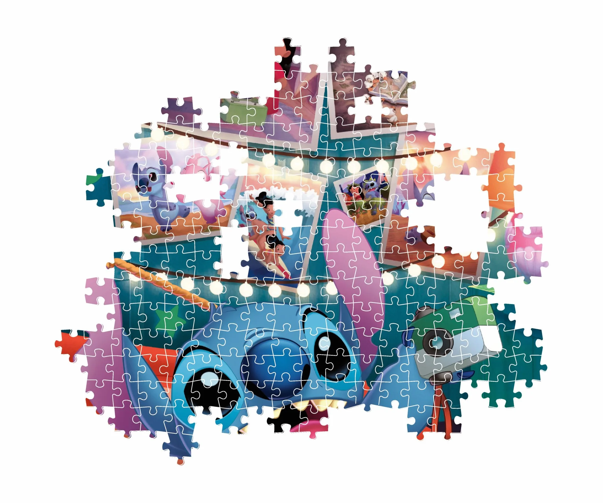 Clementoni Collection Puzzle Compact - Disney Stitch - Puzzle 1000 elementów od 14 lat, puzzle dla dorosłych z ukrytym obiektem, gra zręcznościowa dla całej rodziny, 39793