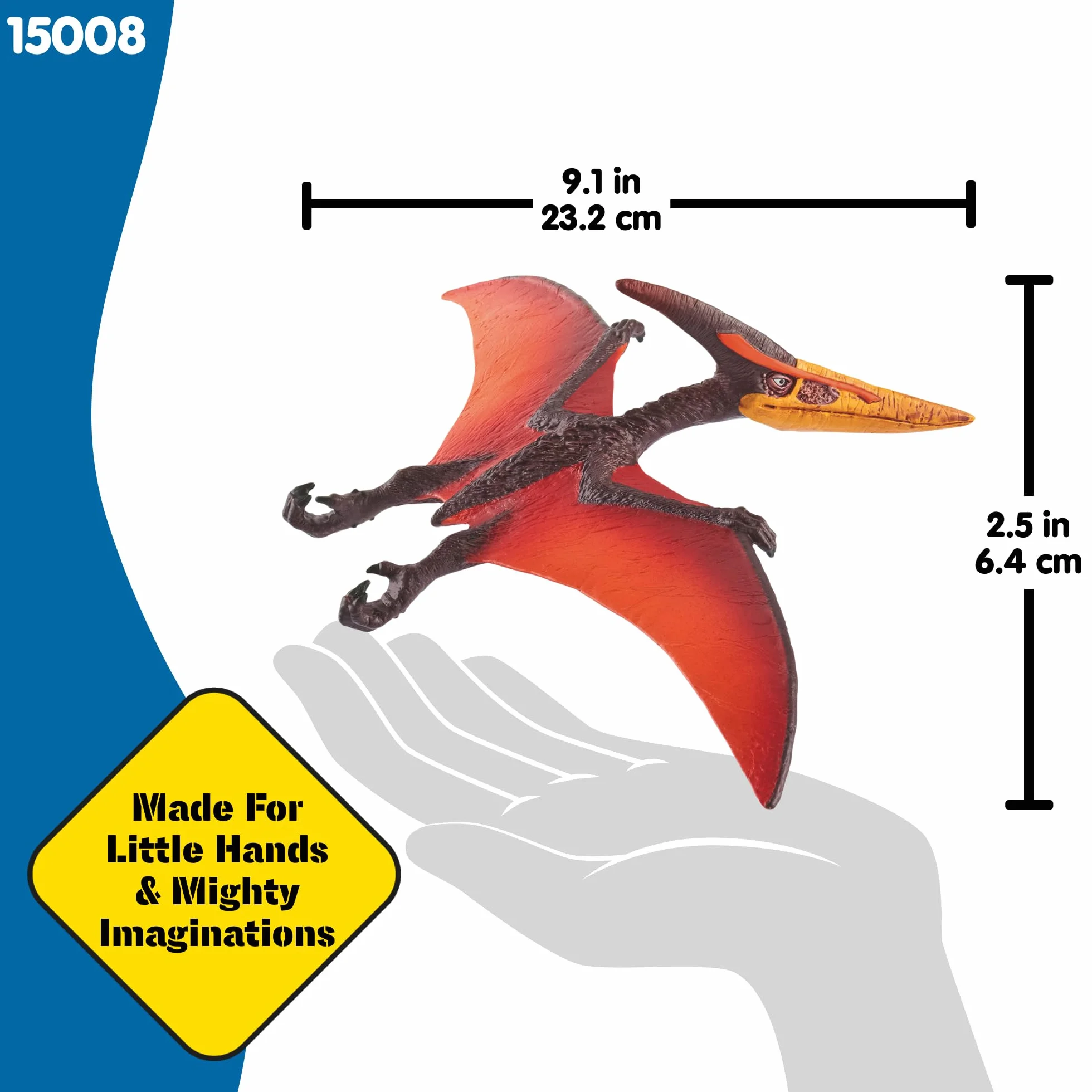 schleich DINOSAURS | Pteranodon 15008 | szczegółowa figurka latającego dinozaura | zabawka dinozaur do kolekcjonowania | prezent dla dziewczynek i chłopców | zabawka dinozaur od 3 lat | 23 x 15 x 6 cm