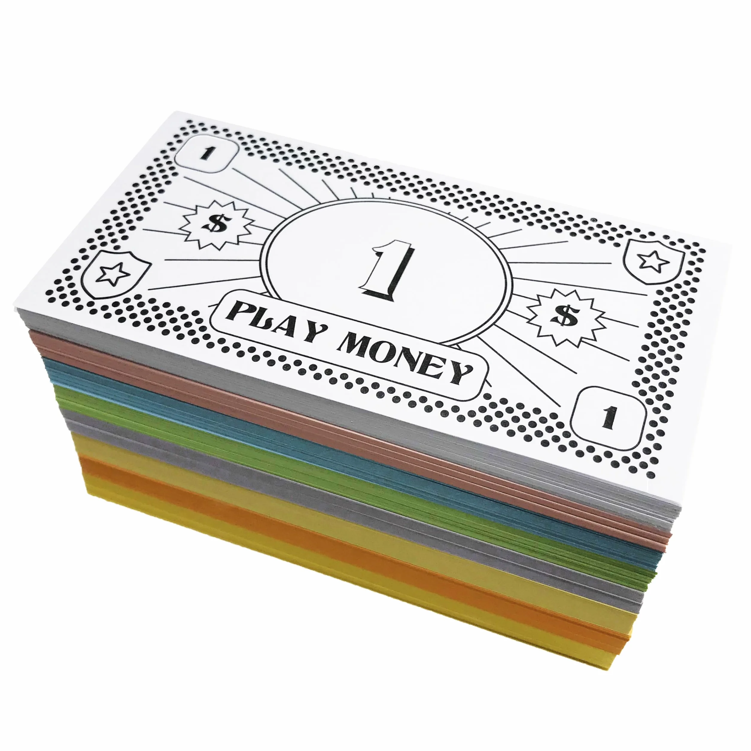 Fikcyjne pieniądze Opoly - 520 sztuk pieniędzy na gry planszowe - 65 każdego banknotu w 8 pucharach- 1, 5, 10, 20, 50, 100, 500, & 1000 zł - Papierowa waluta do kasjera gier symulacyjnych, wkład