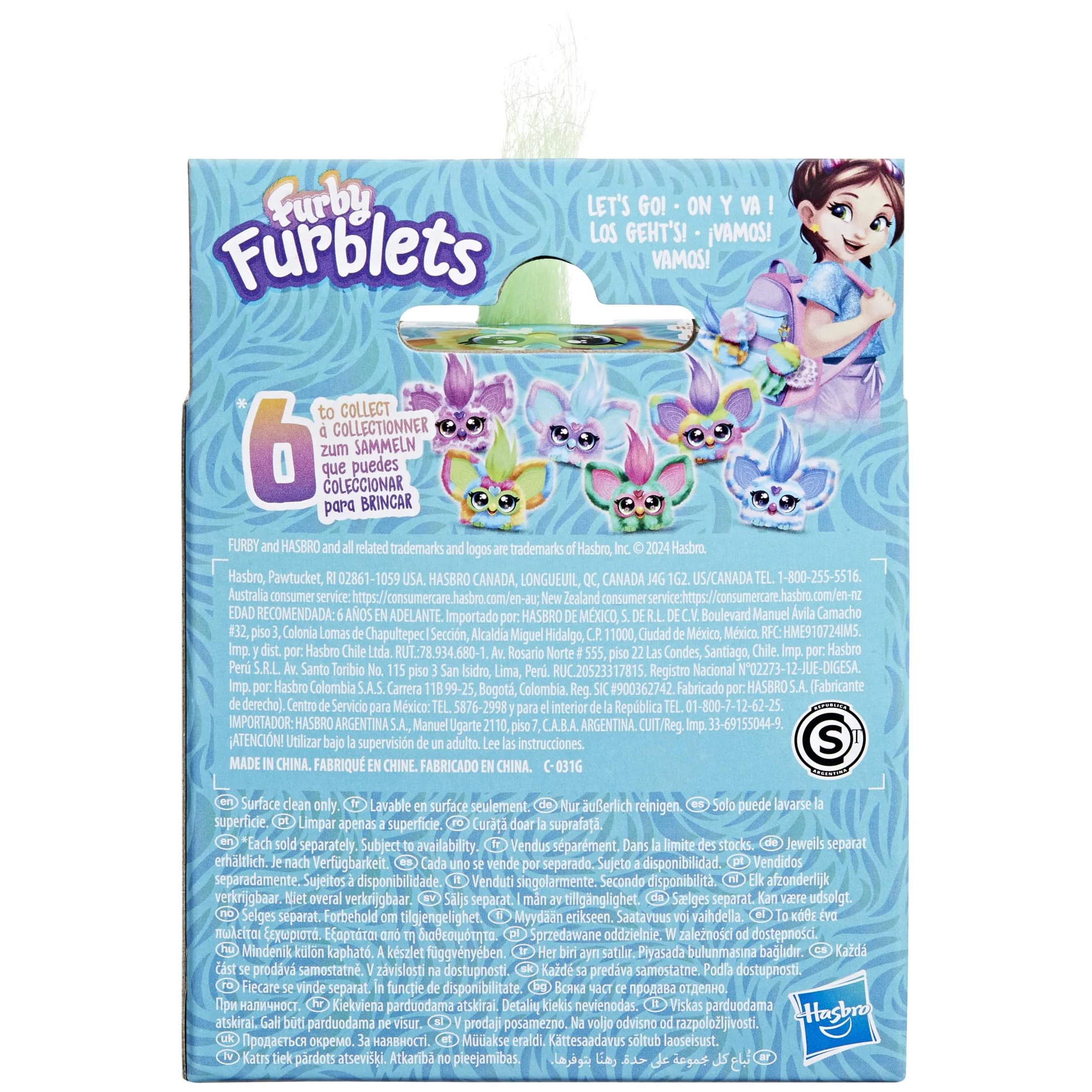 Furby Furblets Pix-Elle Gamer Furbiś|Mała pluszowa zabawka elektroniczna dla dzieci|Interaktywna Muzyczna Maskotka z Dźwiękami z Gier|Z breloczkiem|Prezent dla 6-latki, dla dziewczynek i chłopców