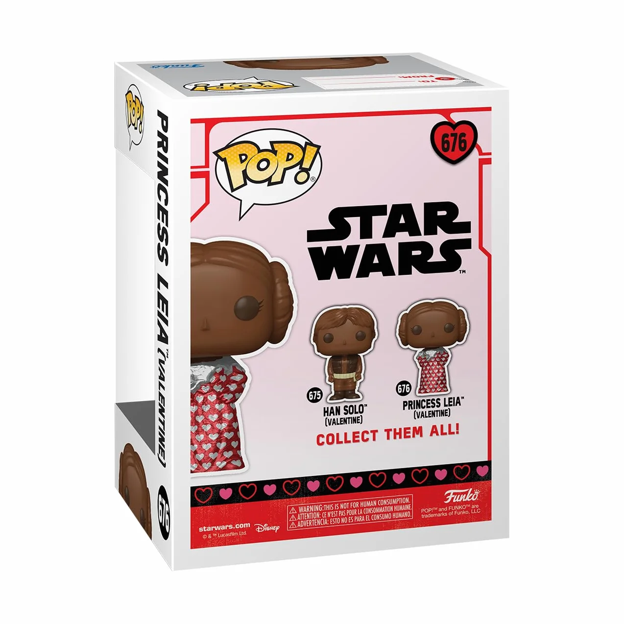 Funko POP! Star Wars: Leia Organa - (Val Choc) - kolekcjonerska figurka winylowa - pomysł na prezent - oficjalny towar, zabawki dla dzieci i dorosłych - fanów filmów, modelka dla kolekcjonerów i