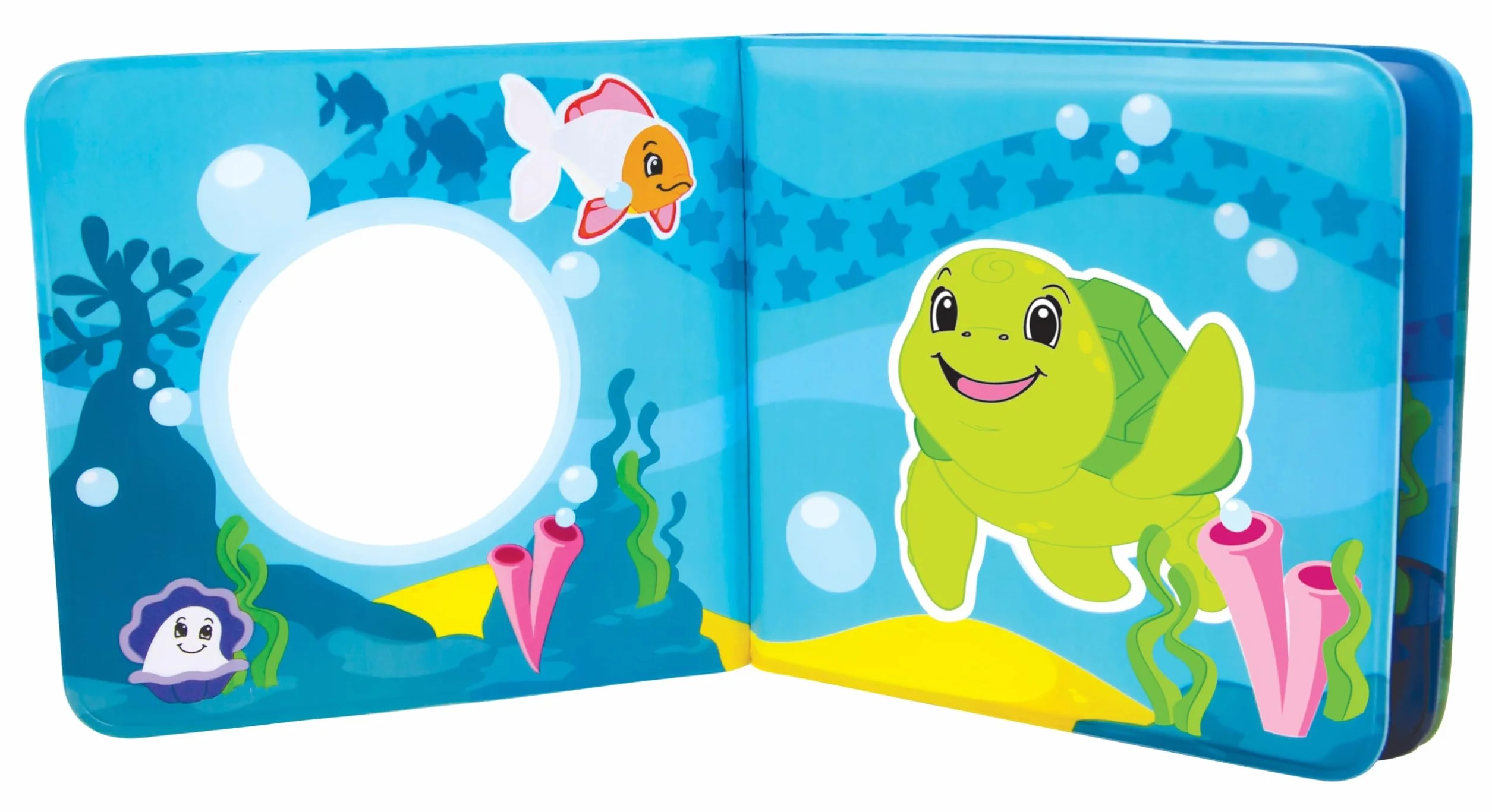Simba 104010065 - ABC magiczna książka kąpielowa, obrazy ze zmianą koloru, zawieszka z piszczałką, 8 stron, 13 x 13 cm, od 6 miesięcy