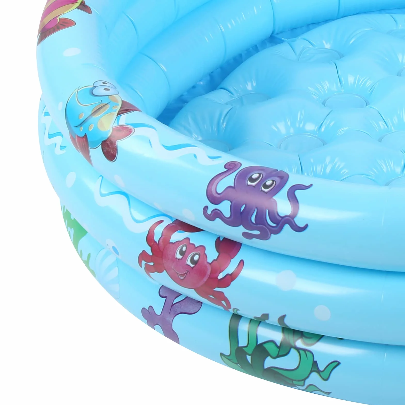 FILFEEL Nadmuchiwany Basen do Zabawy Wewnątrz i na Zewnątrz - Okrągły Basen o średnicy 120 Cm w Kolorze niebieskim! (90cm)