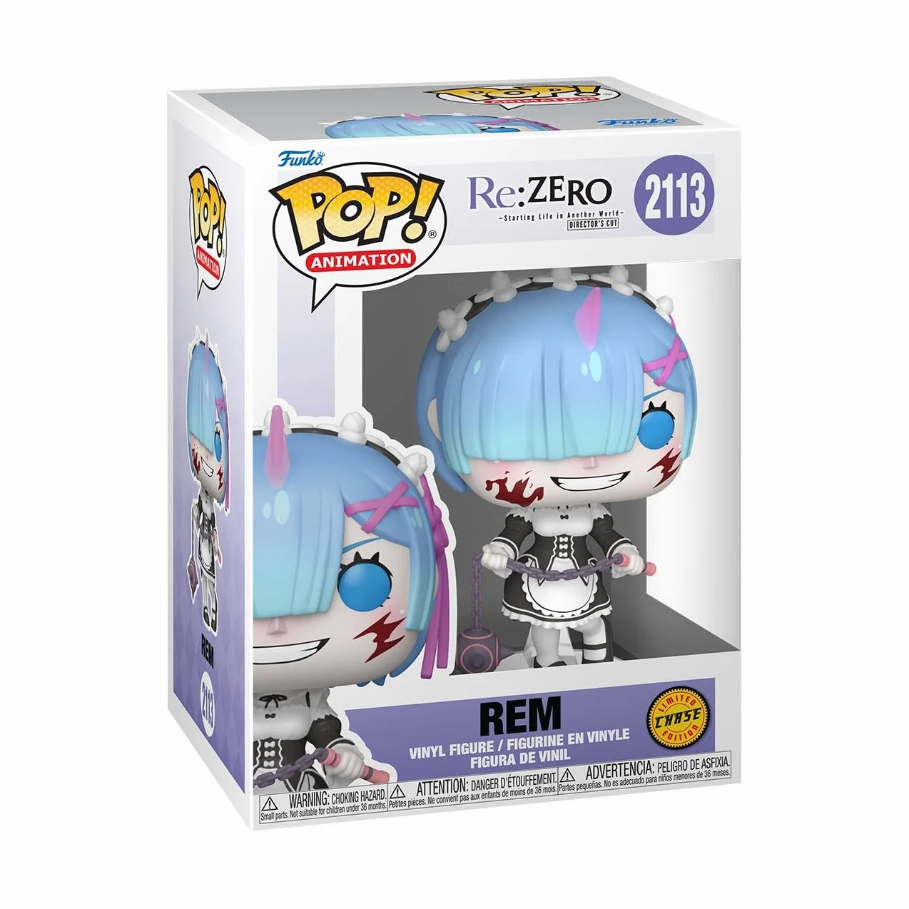 Funko Pop! Animacja: Król: ZERO - Rem - 1/6 szansy dla wariantu Chase - Re:Zero - Figurka winylowa do kolekcjonowania - pomysł na prezent - Oficjalny towar - Zabawki dla dzieci i dorosłych
