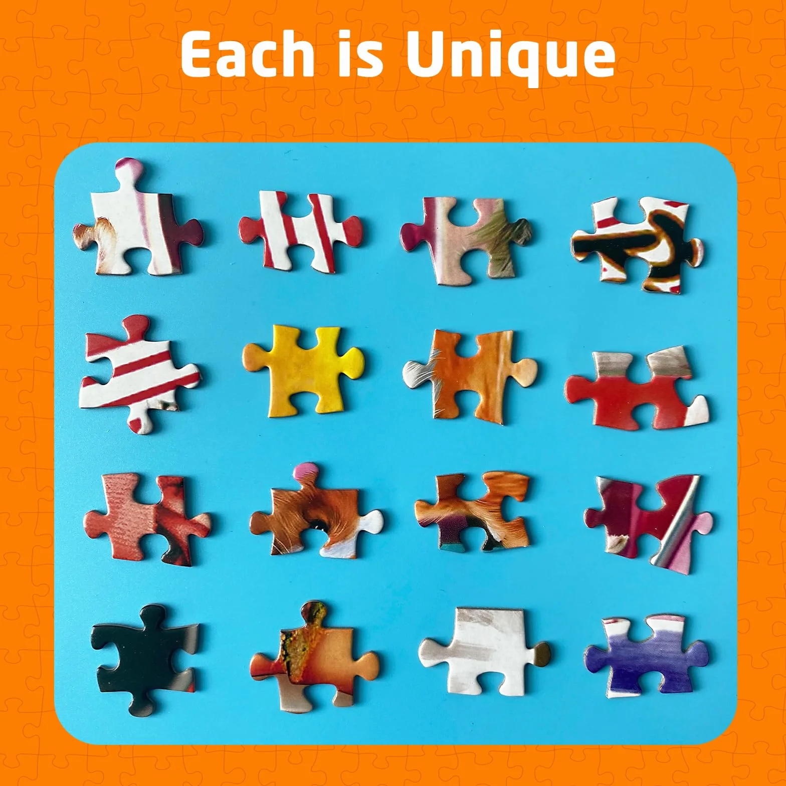 Puzzle dla dorosłych, 1024 sztuki, układanka myślącego psa z plakatem z tyłu, unikalne elementy dobrze pasują bez kurzu (58 x 58 cm)