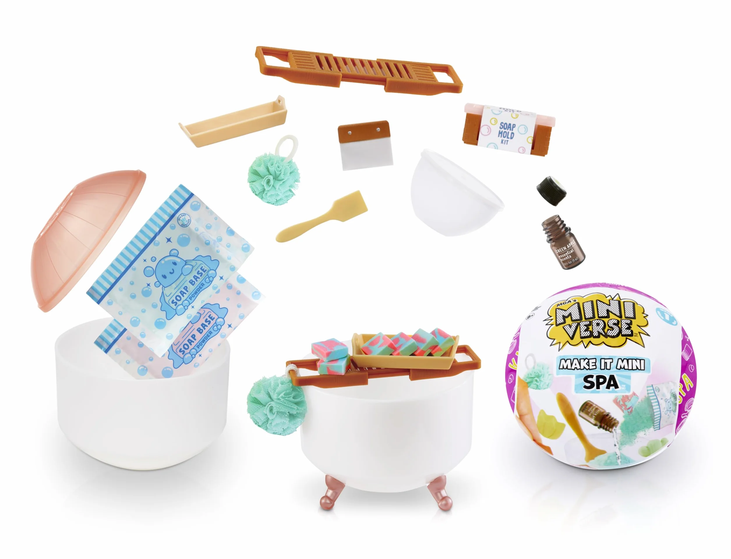 MGA's Miniverse Make It Mini Spa Series 1 - Mini Przedmioty Kolekcjonerskie w Zaślepionych Opakowaniach - DIY Spa dla Majsterkowiczów - NIEJADALNE - dla Nastolatków, Dorosłych, Kolekcjonerów i Dzieci