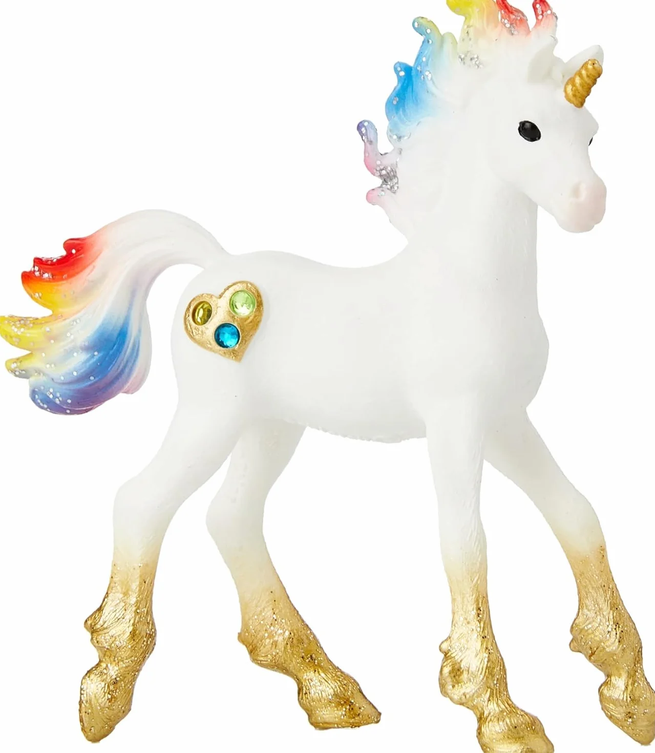 schleich BAYALA | Tęczowe źrebię jednorożca 70727 | Fantastyczna figurka kolekcjonerska | Prezent dla dziewczynek i chłopców | Od 5 lat | 8 × 3 × 9 cm