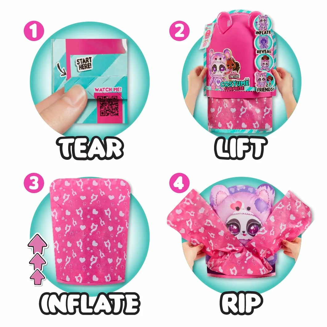 L.O.L. Surprise! Tweens Costume Surprise Hoops Cutie Modna Lalka z Nadmuchiwanym Fioletowym Kostiumem Pandy i Wieloma Niespodziankami, Wspaniałymi Strojami i Akcesoriami - Idealna dla Dzieci w Wieku 4