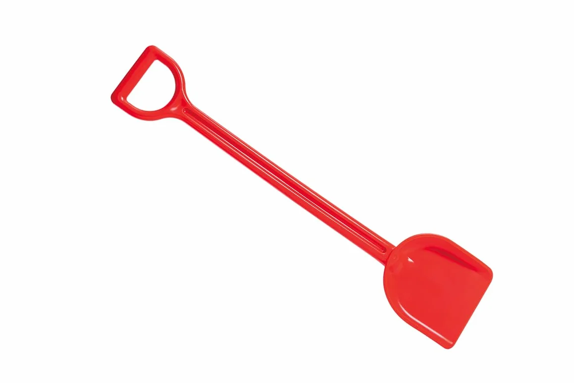 Hape E4076 – mocna łopata, 40 cm, zabawka plażowa/zabawka z piaskiem, czerwona