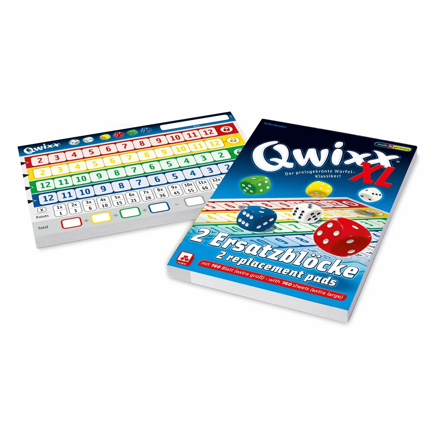Qwixx XL - Ersatzblöcke (2er)