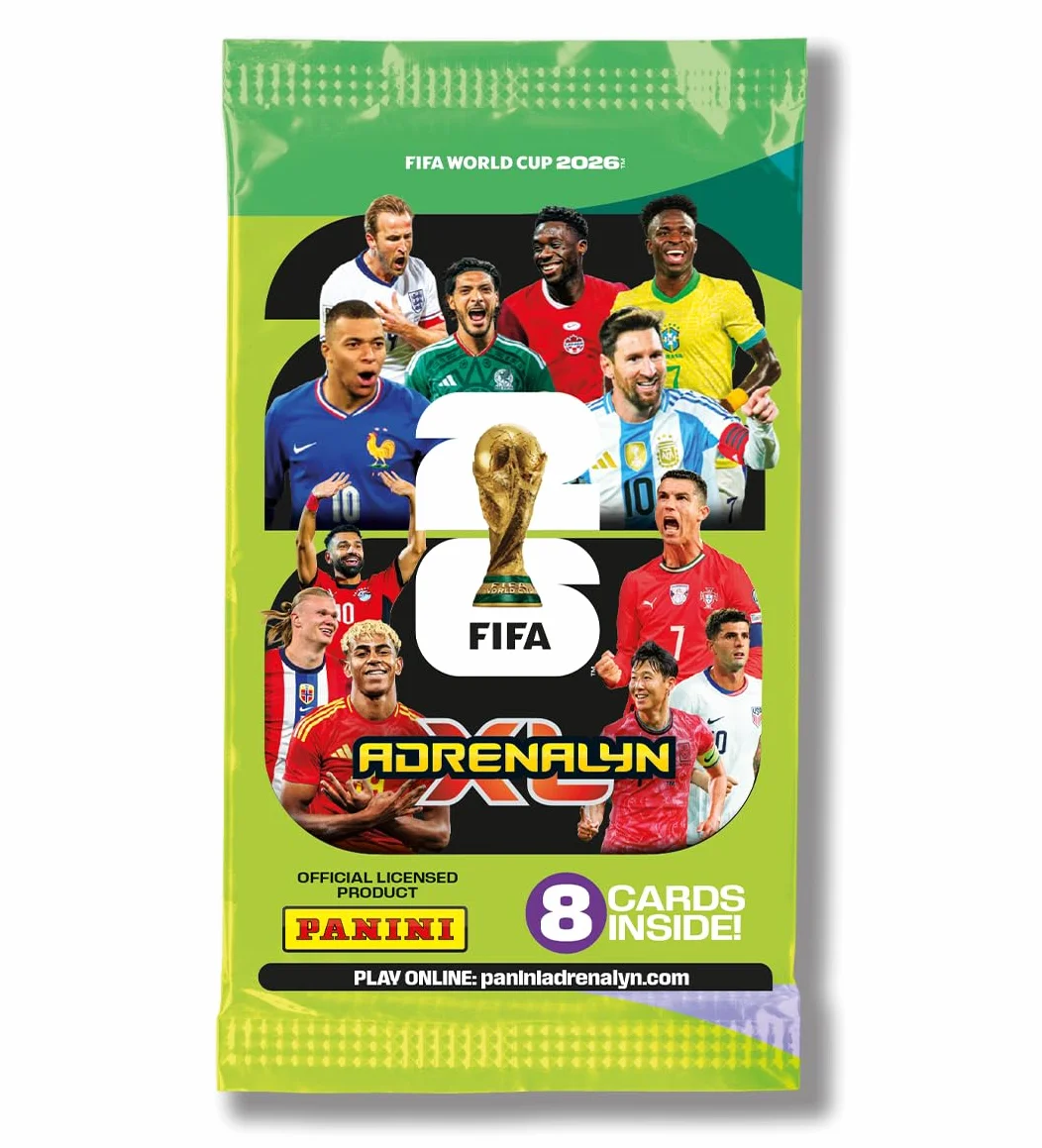 Panini Mistrzostwa Świata FIFA 2026 Trading Cards Game Blister 7 kieszeni + 4 karty z limitowanej edycji