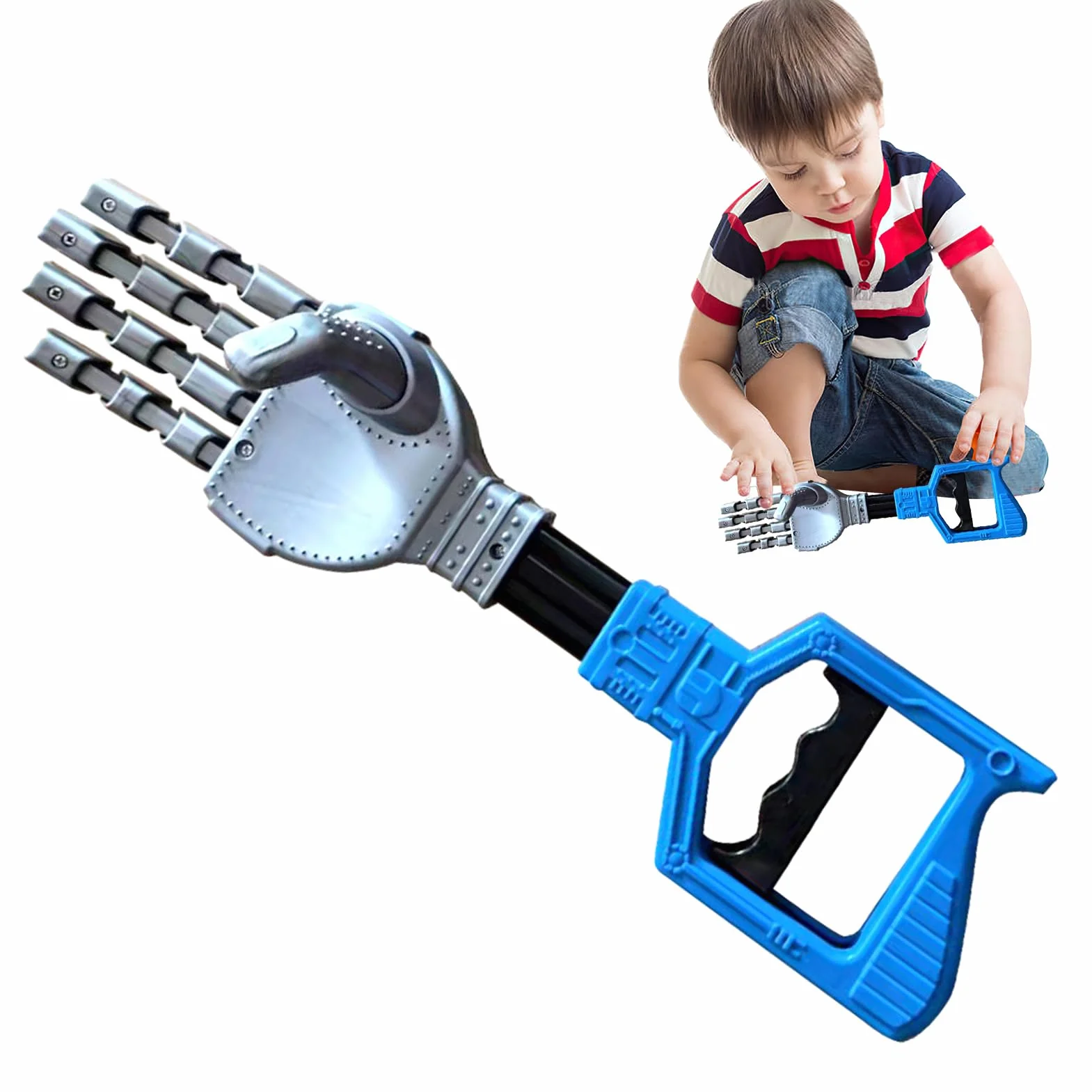Robotic Arm Grabber Tool Interactive Toy - Educational | Robot Arm Hand Grabber with Robust Build & Vivid Finish Matte Texture for Fine Motor Toys Hand Eye Coordination Play Activity