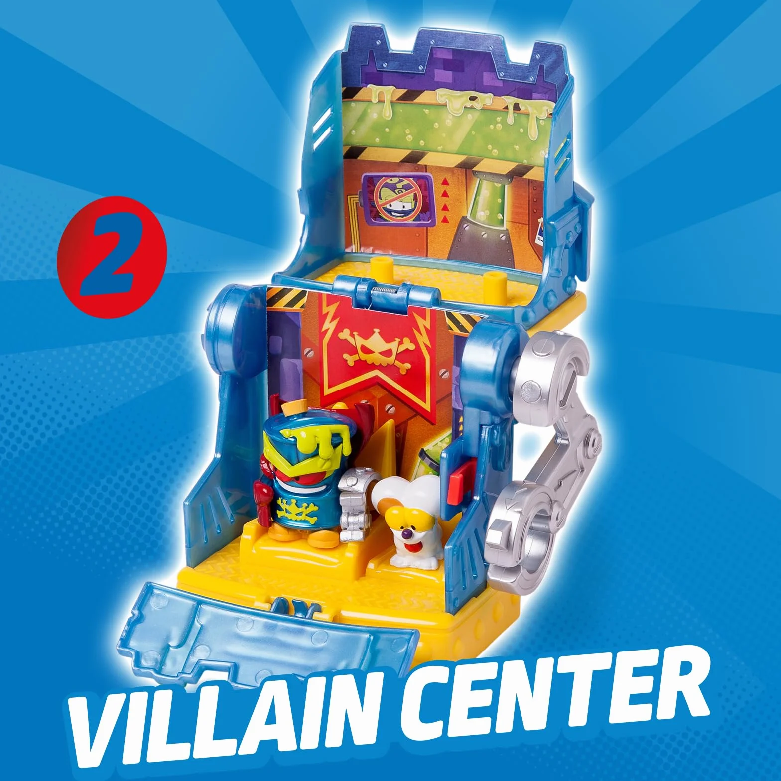 SUPERTHINGS KAZOOM POWER Tajna baza Mr Kinga z serialu animowanego - 1 Hidden Base, 1 Mr King, 1 Ron Ron