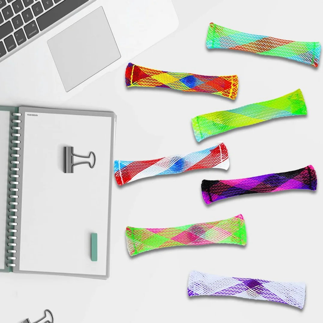 Marmurowe zabawki Fidget Toys 20 sztuk, tkane węże siatkowe z zabawkami marmurowymi, zabawki sensoryczne, zabawki na palec oczkowy, dla dzieci i dorosłych