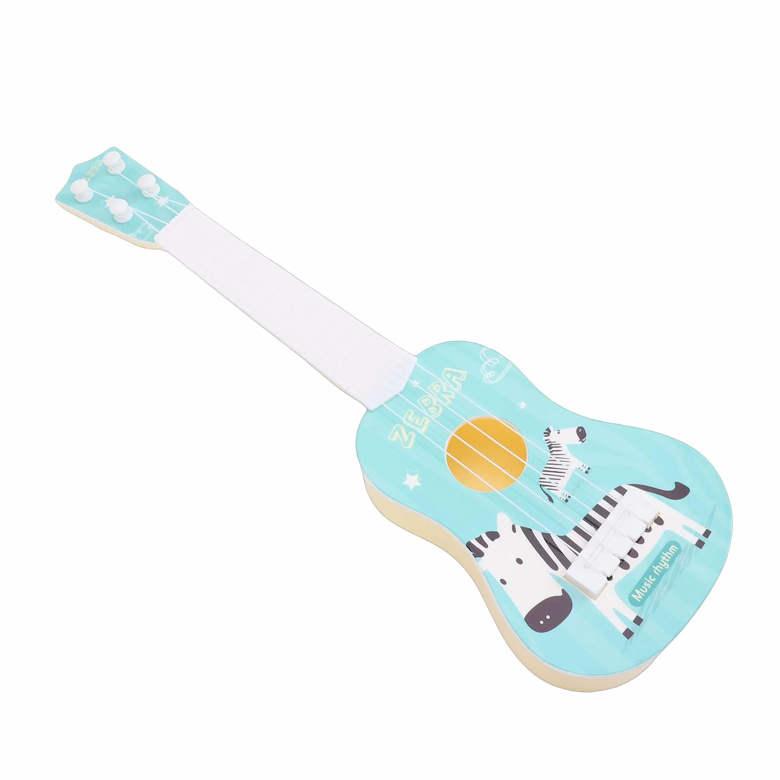 Topiky Symulacja Gitary Ukulele, Dziecięca Gitara Ukulele, Gitara Klasyczna Zabawka Muzyczna, Układany Edukacyjny Instrument Muzyczny Wczesna Nauka Muzyczna Zabawka, (BLUE)