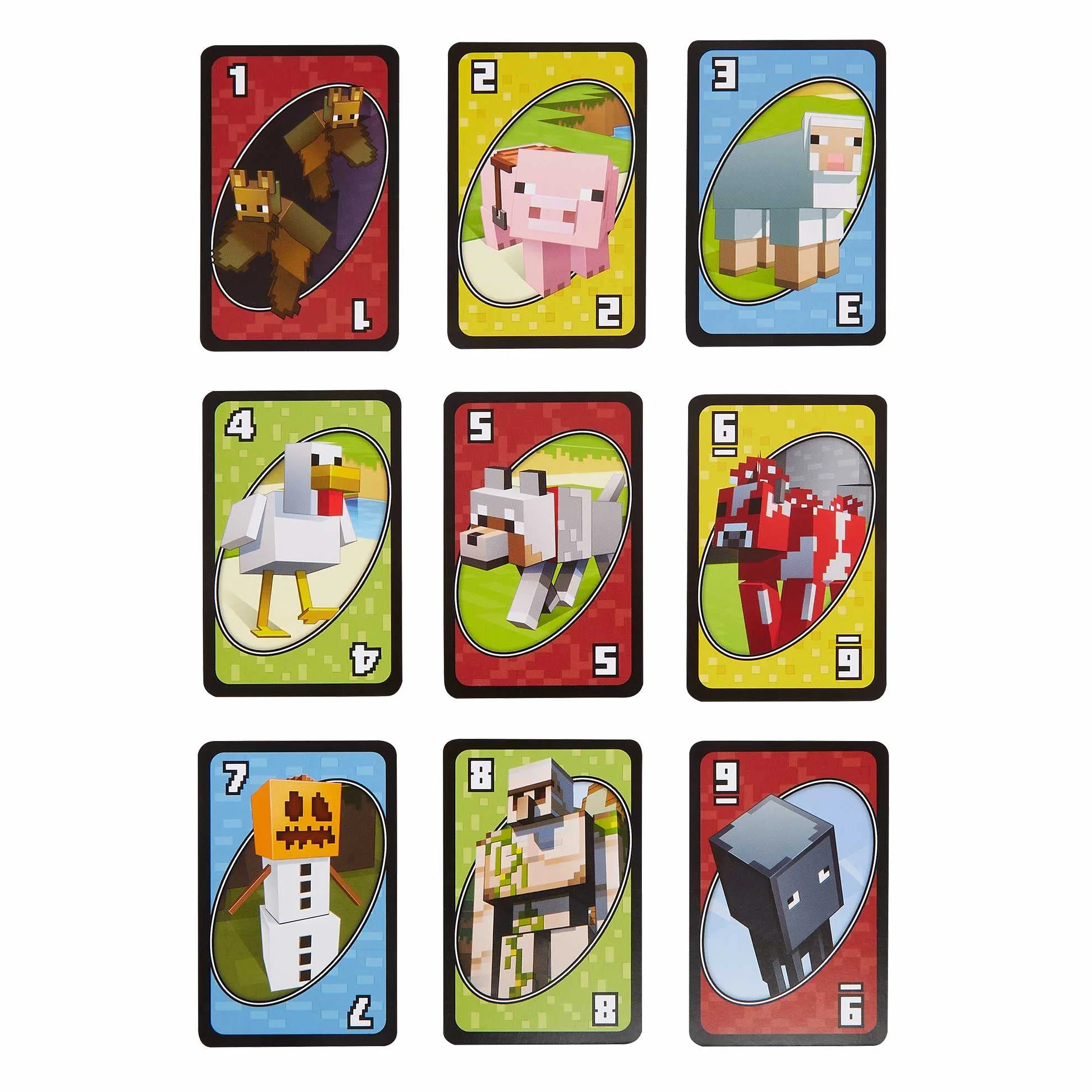 Mattel Games Specjalna wersja popularnej gry karcianej dla dzieci UNO Minecraft!, FPD61