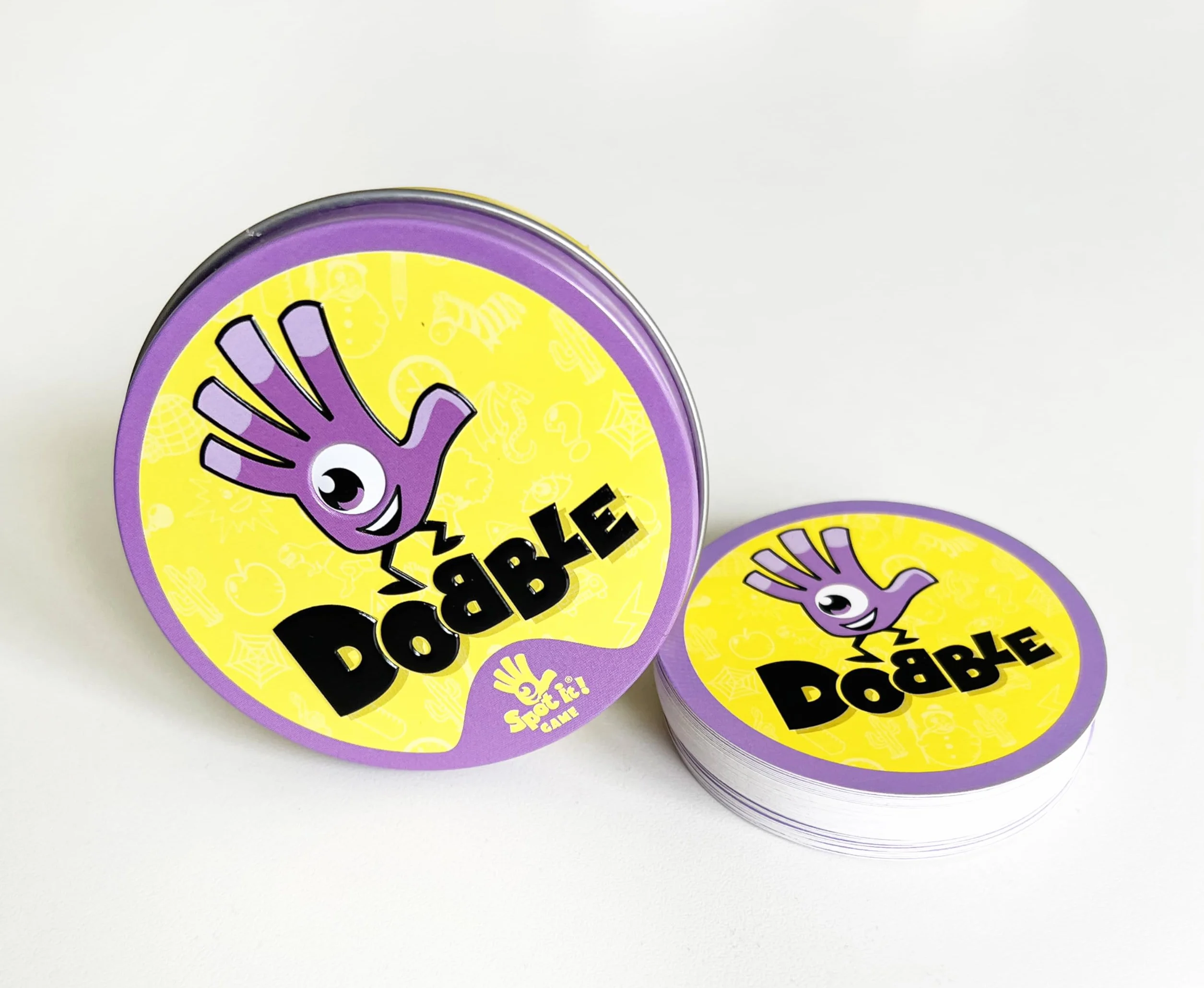 Asmodee: Dobble Classic Blister Eco, wersja mini, zabawna gra karciana dla całej rodziny, 5 minigier, 2-8 graczy, 6+ lat, wydanie włoskie