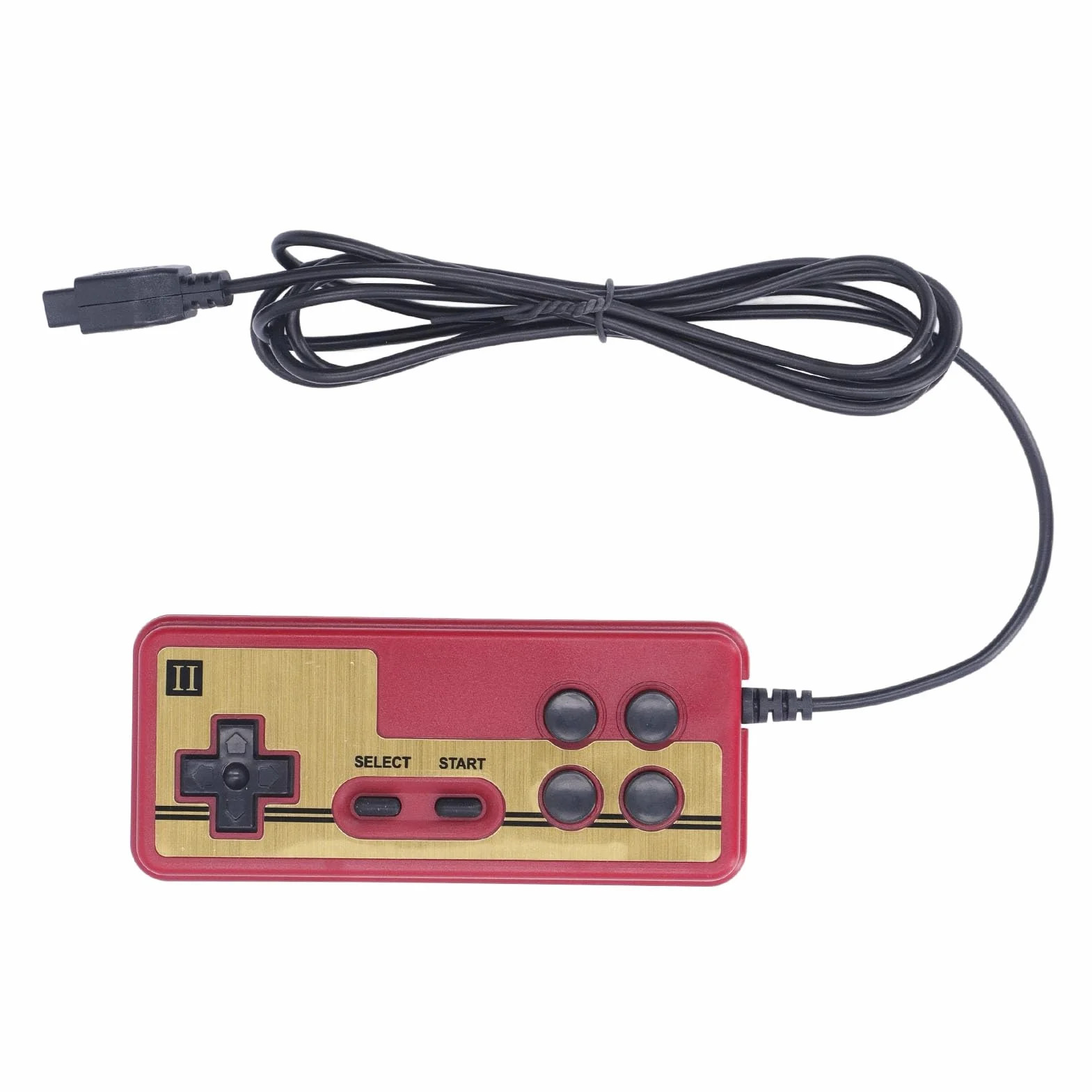 Retro Gaming Console, Przewodowa Rączka Odtwarzacza Gier z 9 Pinami Interfejsem Klasycznych Gier Telewizyjnych Retro Handheld Console