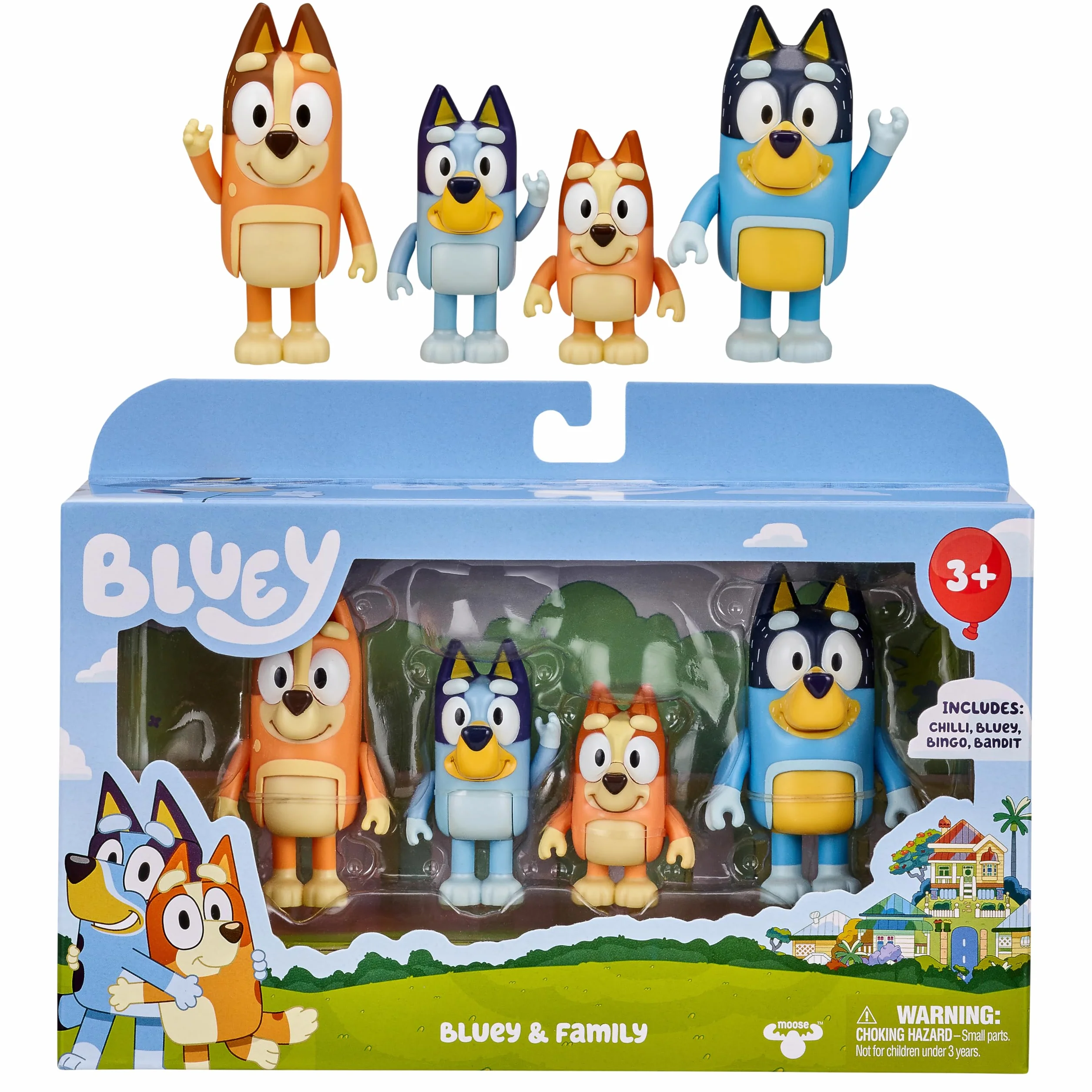 Bluey Family Zestaw Figurek, Wielokolorowy, Od 3 lat