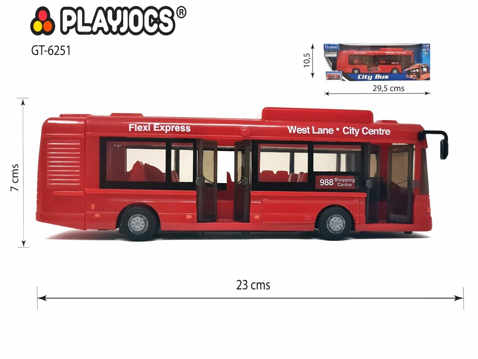 PLAYJOCS GT-6250 autobus miejski (4998)