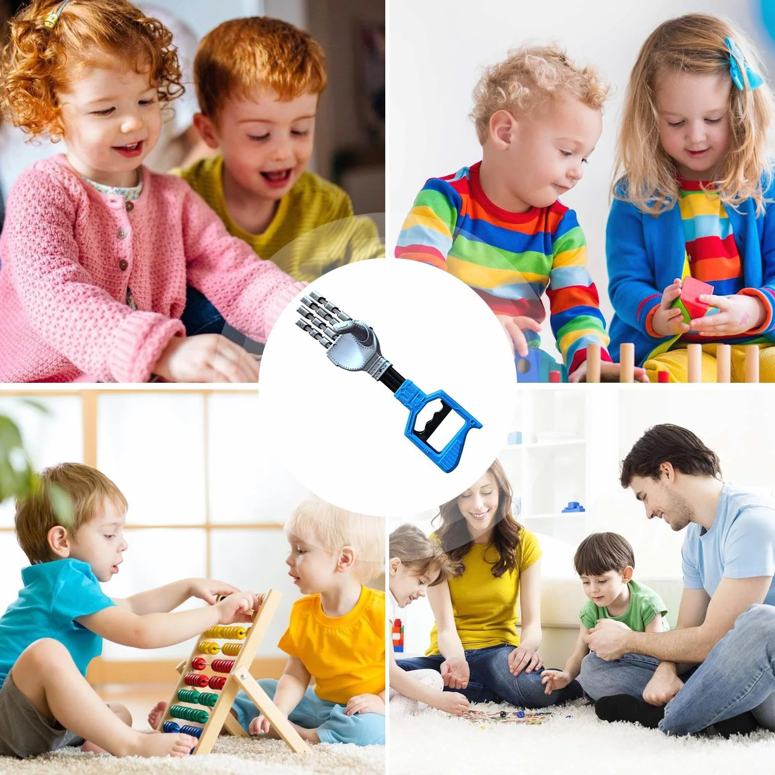 Robotic Arm Grabber Tool Interactive Toy - Educational | Robot Arm Hand Grabber with Robust Build & Vivid Finish Matte Texture for Fine Motor Toys Hand Eye Coordination Play Activity