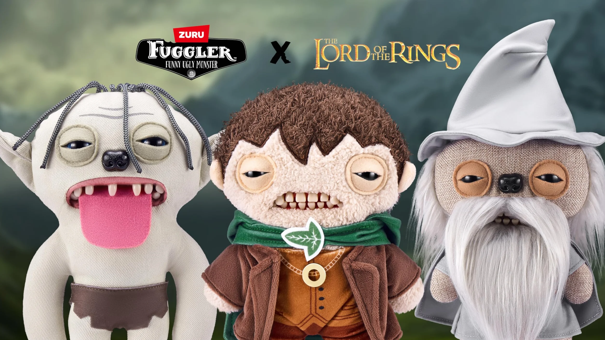 Fuggler Lord of the Rings by ZURU, Funny Ugly Monster, Plush, Collectible, Toy (Sméagol)