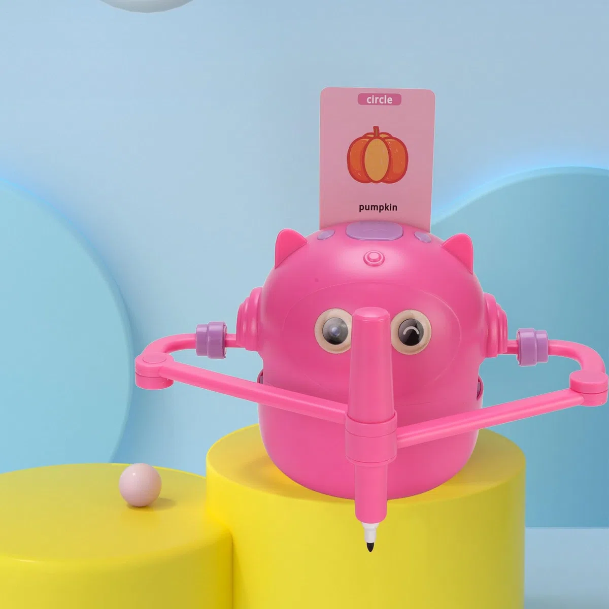 Inteligentny Robot Rysujący Interaktywna Zabawka Edukacyjna z 2 Długopisami dla Dzieci w Wieku 5 Lat i Starszych 100 Arkuszy Kart