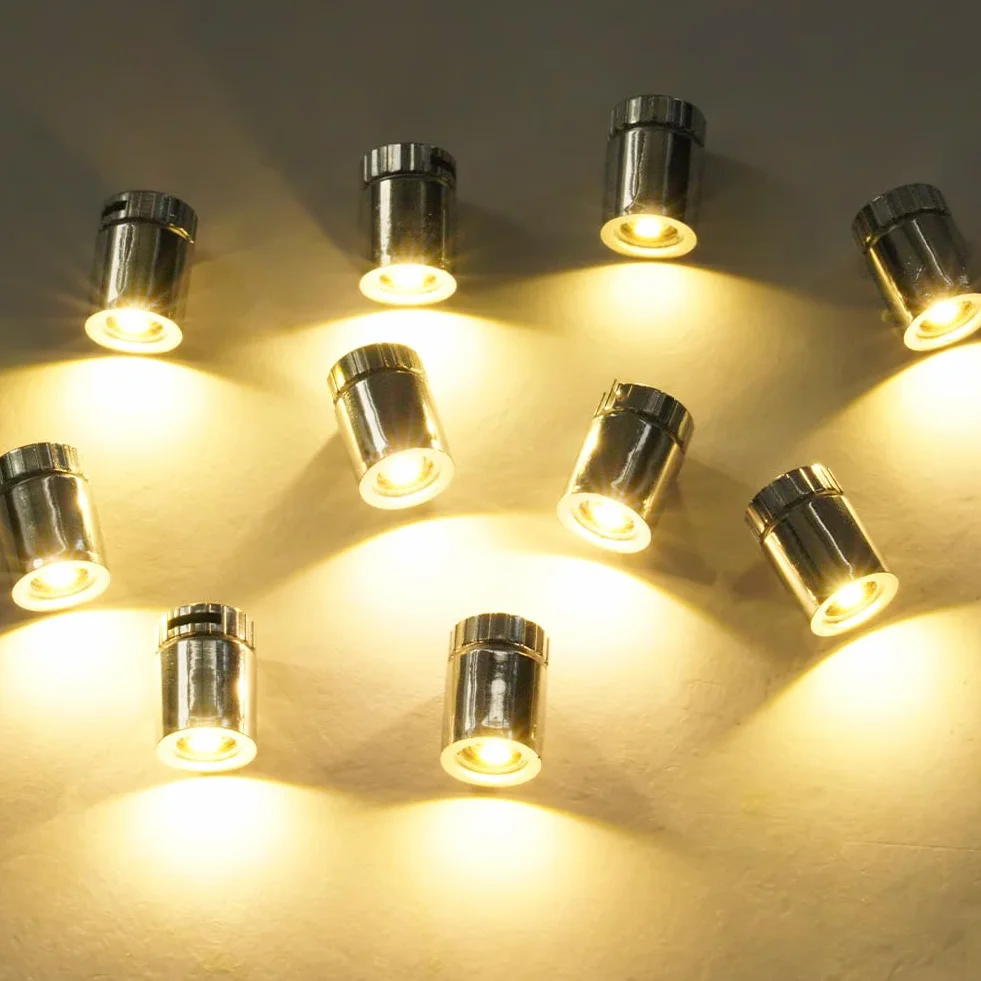 AUAUY 22 szt. Mini LED światło bateryjne, miniaturowy model dekoracyjny LED, mini oświetlenie LED do dekoracji domów dla lalek, ciepła biel
