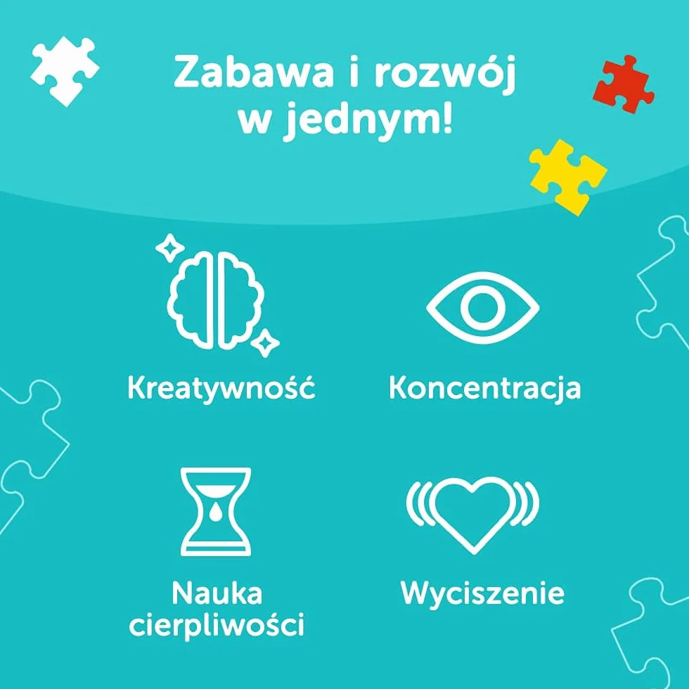 Trefl Wesoła Kicia Kocia Puzzle 4 w 1 Baby Classic z Grubego Kartonu dla Dzieci od 2 lat