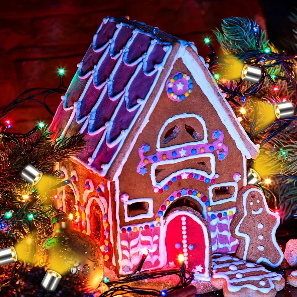 AUAUY 22 szt. Mini LED światło bateryjne, miniaturowy model dekoracyjny LED, mini oświetlenie LED do dekoracji domów dla lalek, ciepła biel