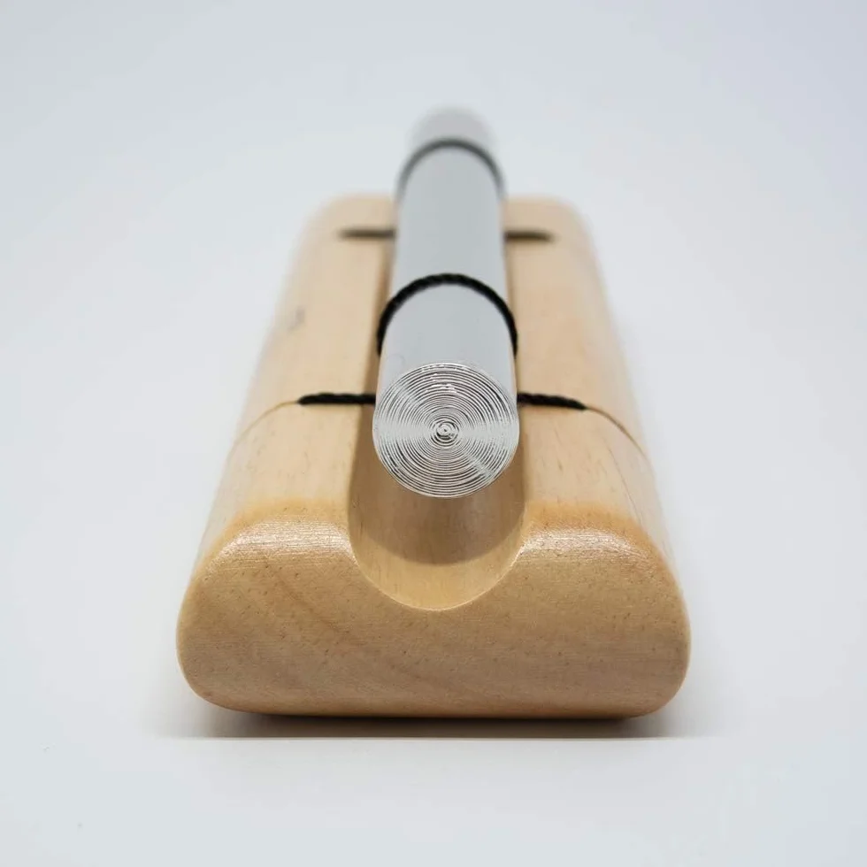 Nino Percussion Energy Chimes – Rozmiar Mały – Z Pałeczką – Pomysł Na Prezent Dla Dzieci W Wieku Od 3 lat – Drewno I Aluminium, Wykończenie Naturalne (NINO579S)