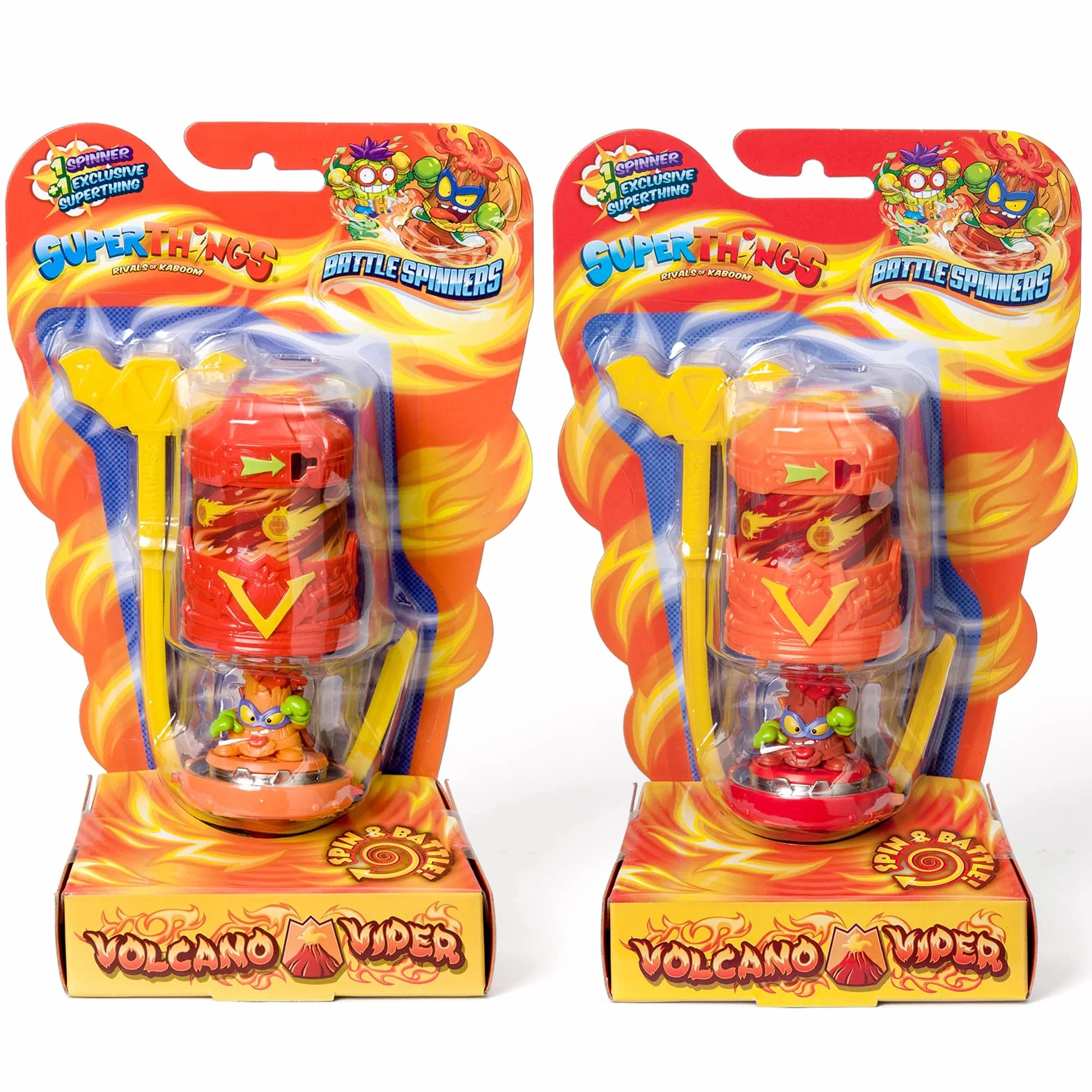 Superthings Rivals Of Kaboom Volcano Viper Spinner do Zabawy, Wielokolorowy, Od 3 lat, PSTSBB16IN20