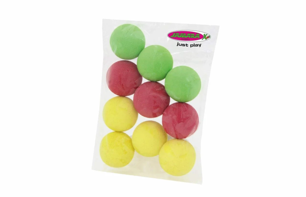 Jamara 460314 zestaw uzupełniający 10 miękkich kulek – odpowiednie do Mc Fizz Fizzy Balls 460312/460313, kolorowe